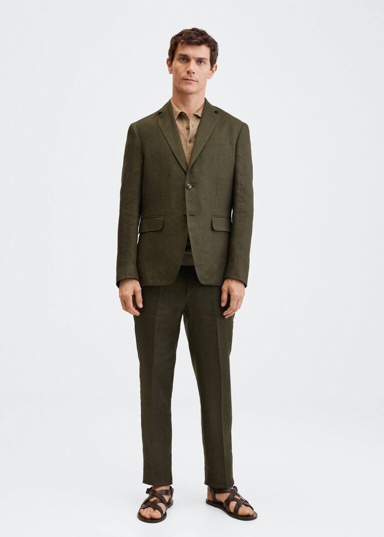 linen suit pants Men MANGO OUTLET USA