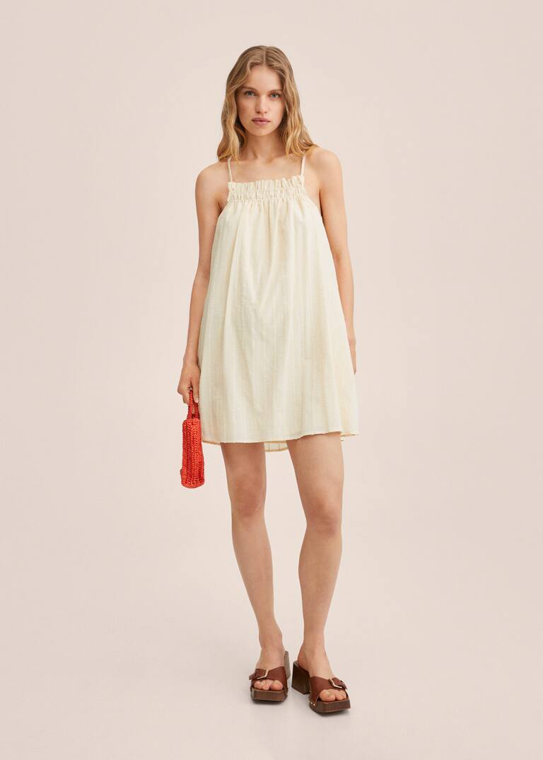 100 cotton dress Women Mango USA