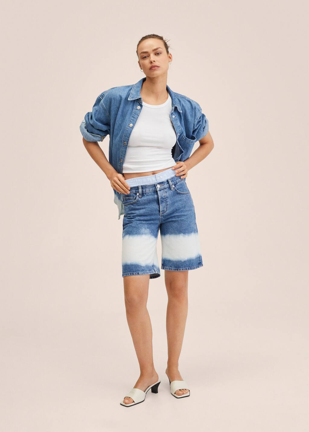 Bermuda tie-dye - Mujer | Mango España