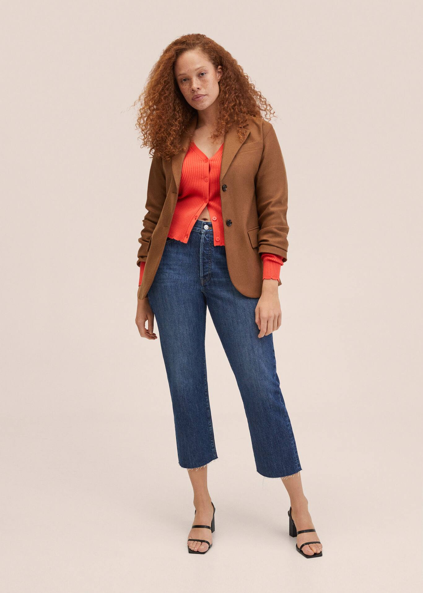 Ribbed knit cardigan Women MANGO OUTLET USA