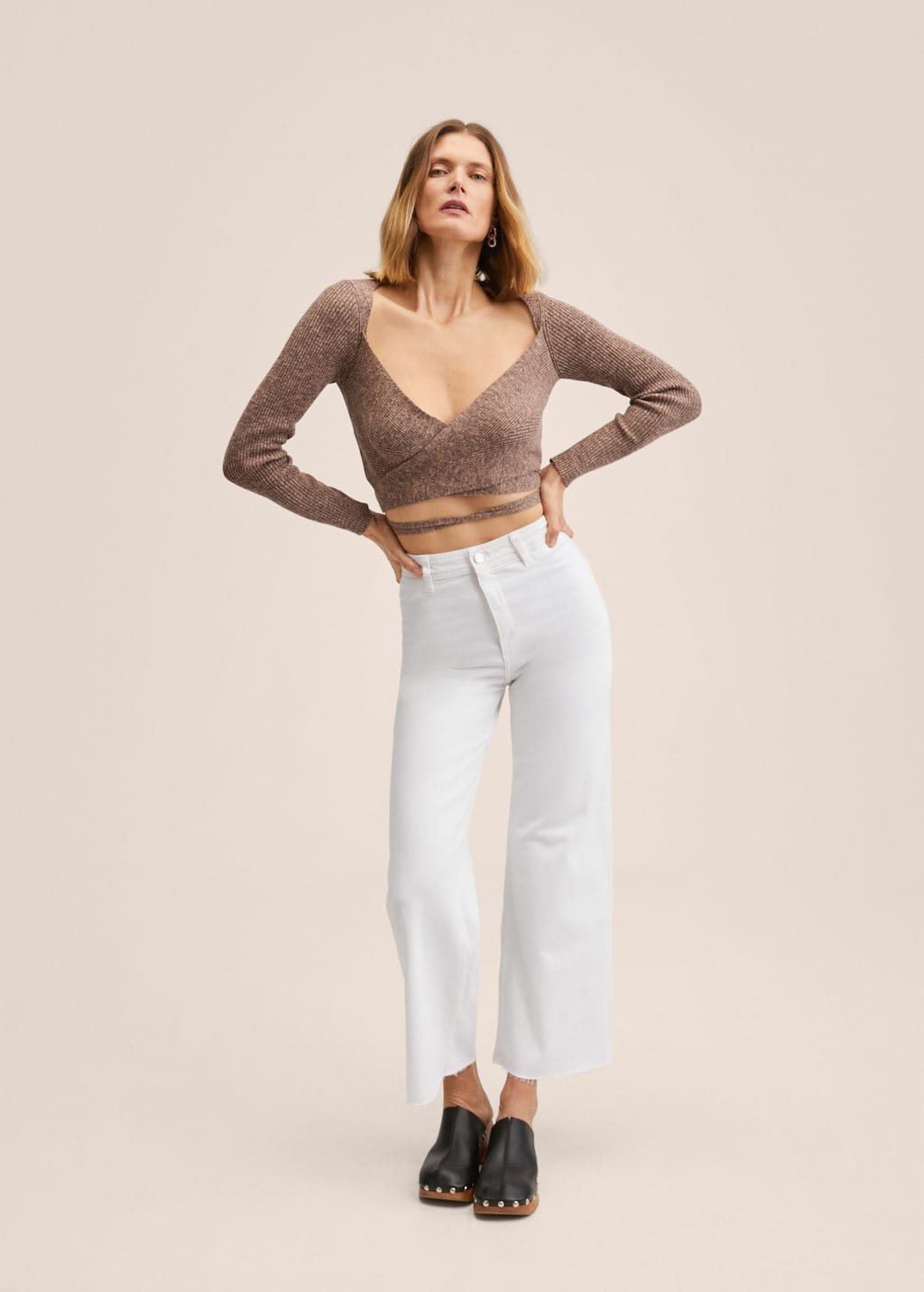 Mango Jeans culotte high waist 27065755 01