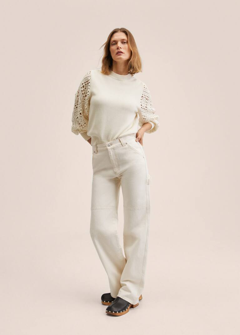 Cotton crochet sweater Women MANGO OUTLET USA
