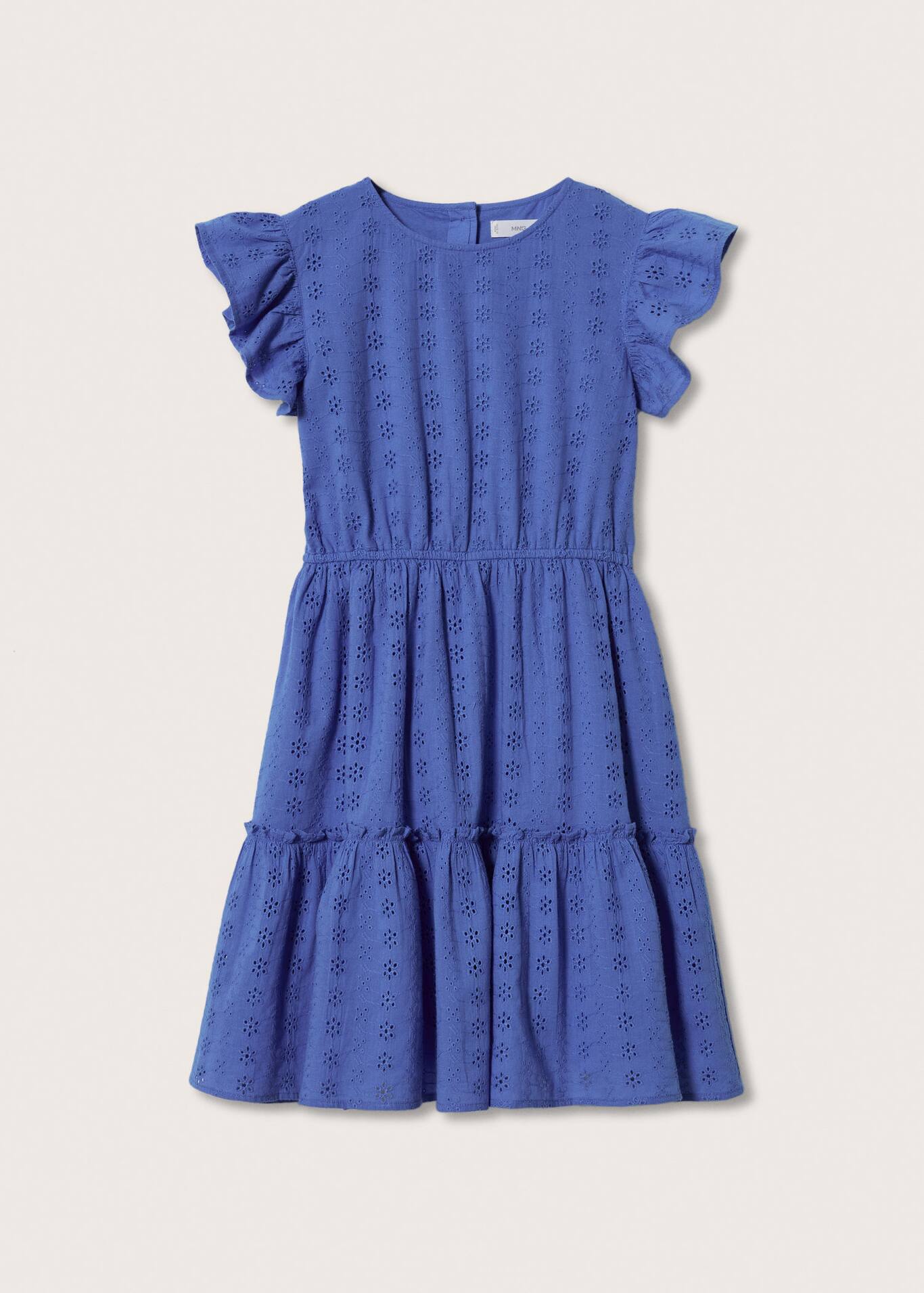 Vestido bordado volantes Niña MANGO OUTLET Andorra