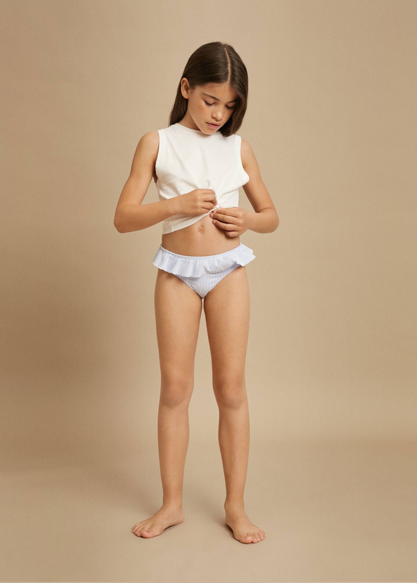 Striped swimming trunks Girls MANGO OUTLET USA