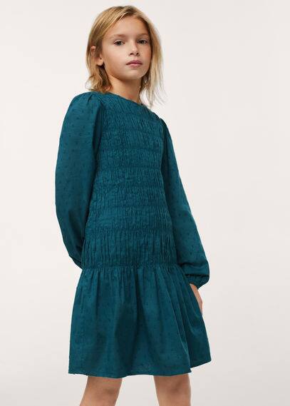 Vestito cotone testurizzato