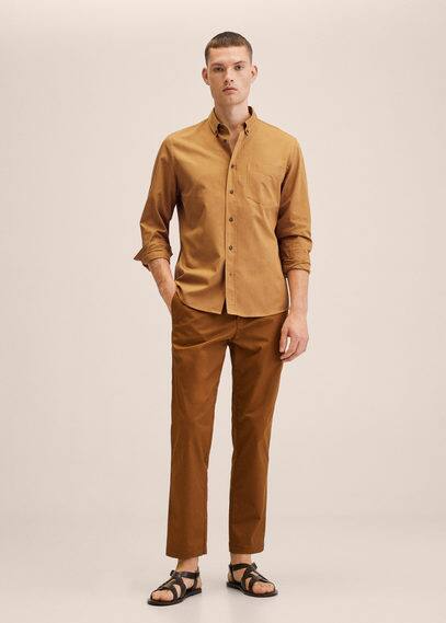 Camicia regular-fit cotone lyocell