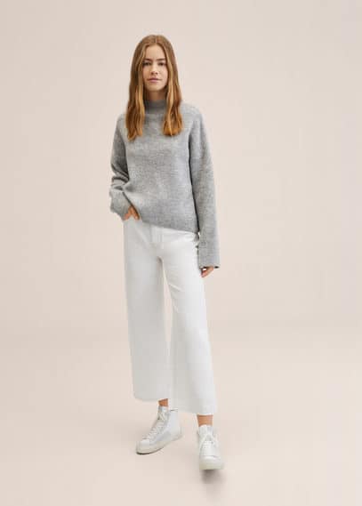 Pullover maglia a coste