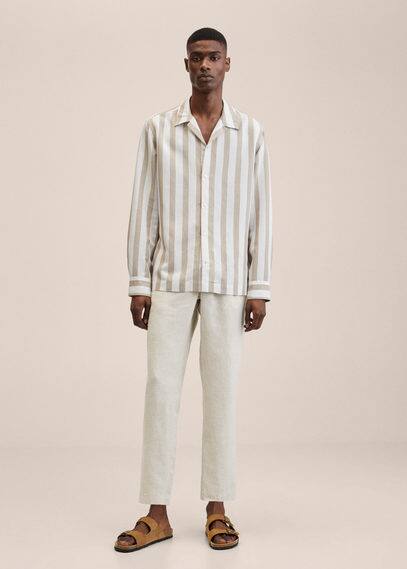 Chemise fluide bowling rayures