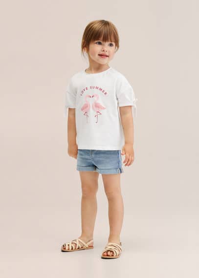 Maglietta stampata fiocco