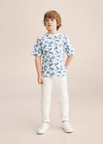 Maglietta stampa palme