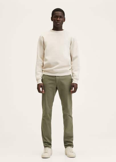 Pantaloni chino slim-fit twill