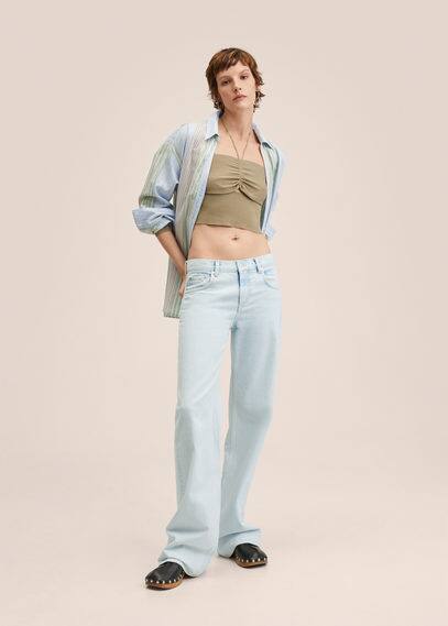 Jeans wideleg vita bassa