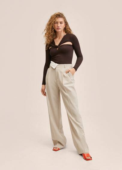 Maglietta maniche lunghe spacchi