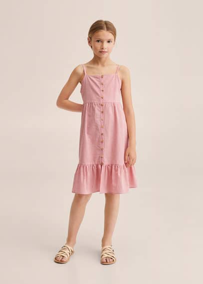 Vestito millerighe 100% cotone