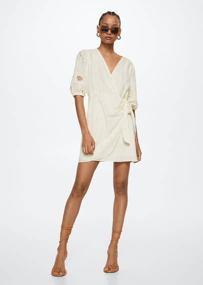 Vestito dettagli ricamati