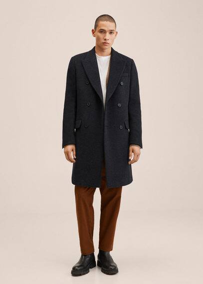 Cappotto lana incrociato