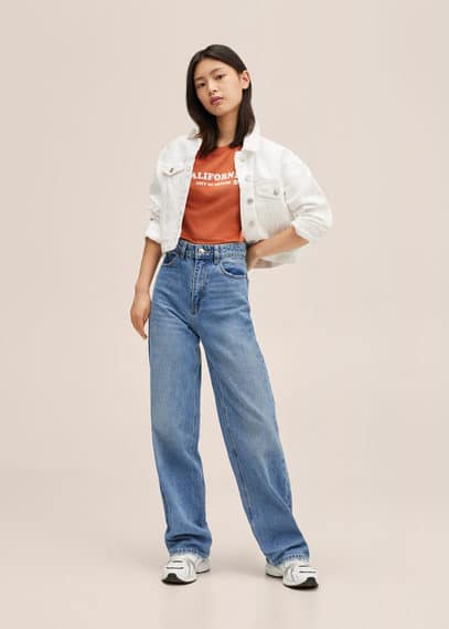 Maglietta crop messaggio