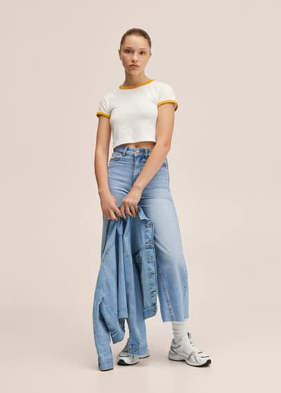 Maglietta bordi contrasto