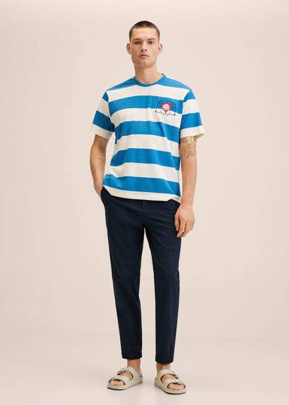 Maglietta cotone a righe