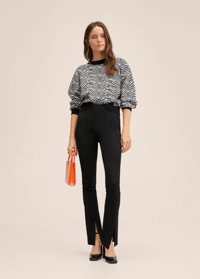 Pullover maglia animal print