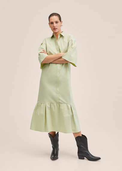 Vestito stile camicione cotone oversize