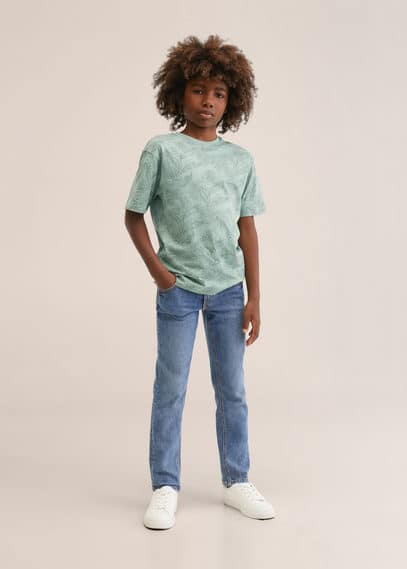 Maglietta stampa foglie