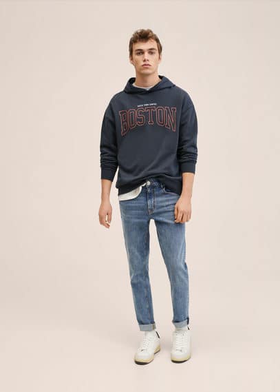 Felpa cappuccio messaggio