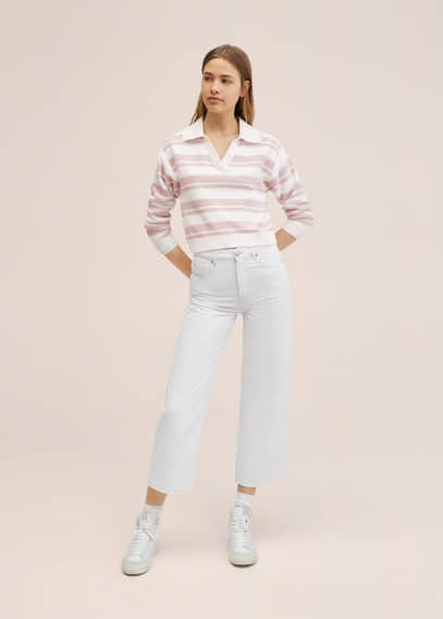 Pullover maglia a righe