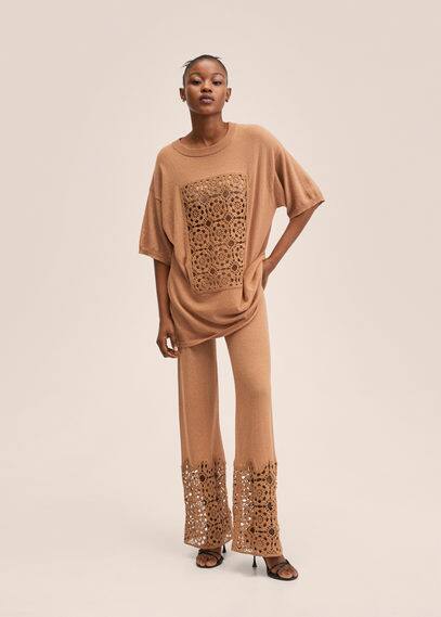 Pullover inserto crochet