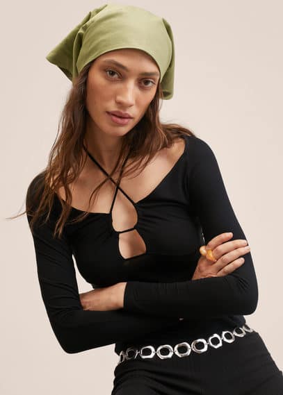 Foulard cotone multiposizione