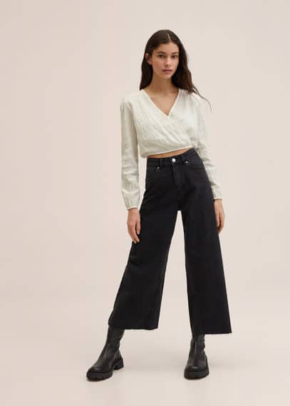 Blusa cotone texture