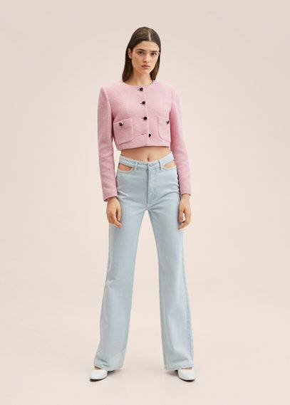 Jeans wideleg spacchi