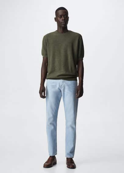 Maglietta maglia cotone strutturato