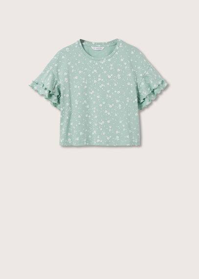 Maglietta maniche volant