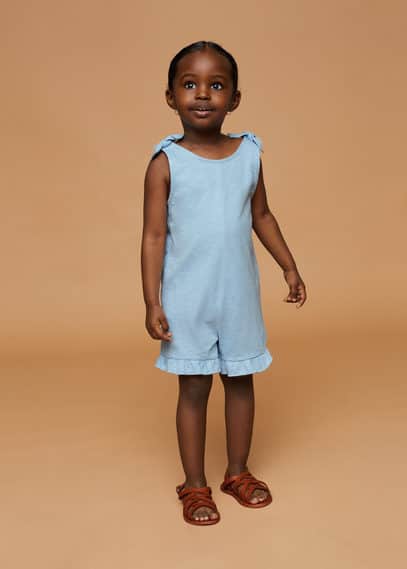 Abito a tuta corto volant