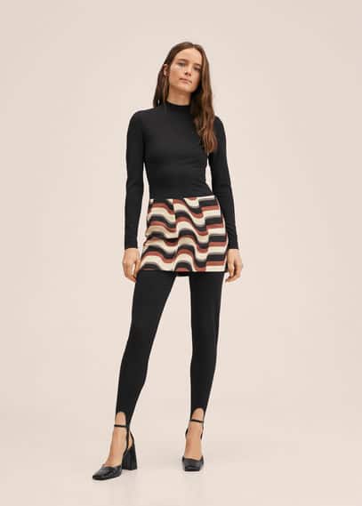 Abito a tuta fuseau collo perkins