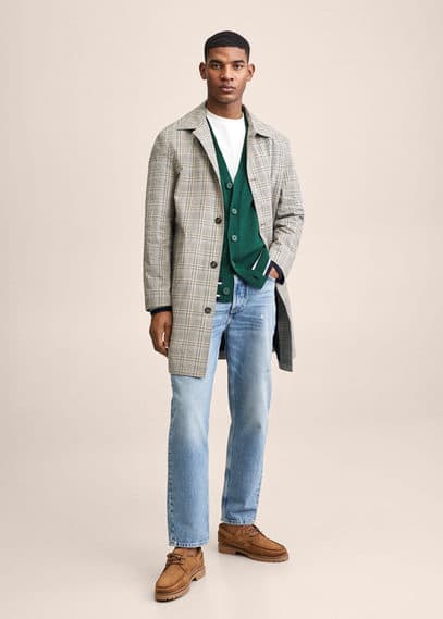 Trench cotone quadri