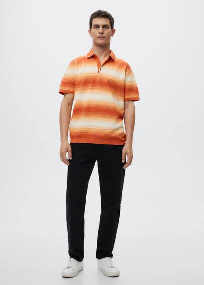 Polo maglia sfumata