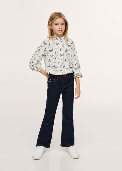 Blusa stampa farfalle