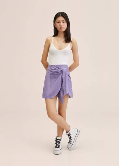 Gonna incrociata fiocco