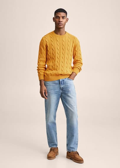 Pullover cotone intrecciato