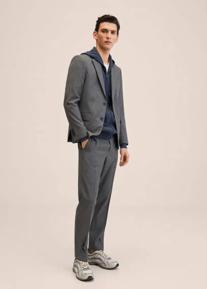 Giacca completo slim fit lana vergine