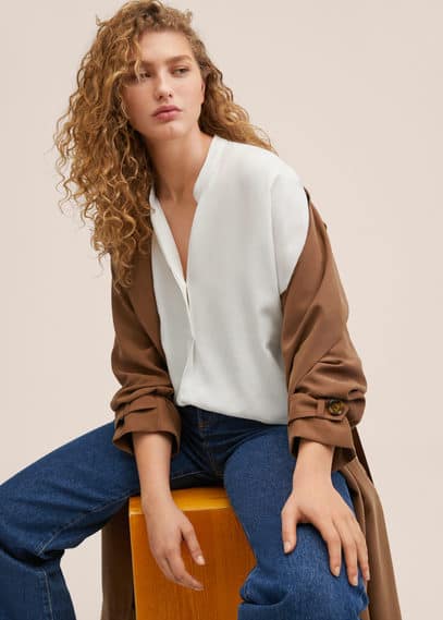 Blusa lyocell oversize