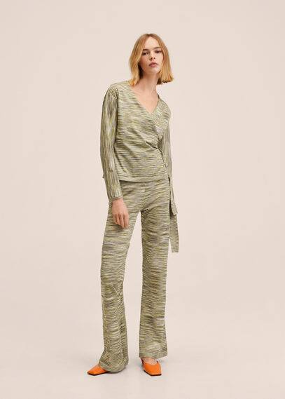 Cardigan maglia stampa