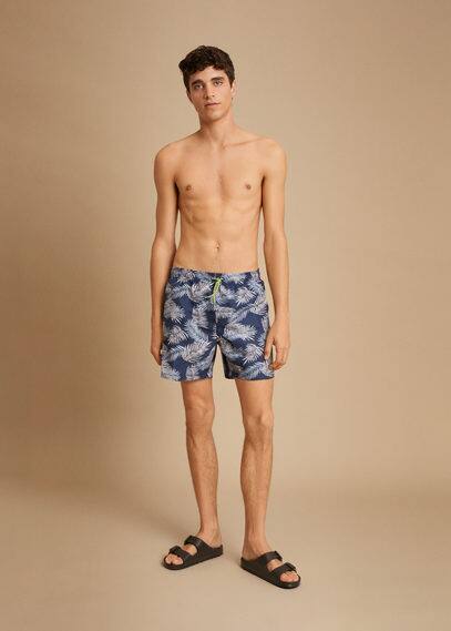 Maillot de bain imprimé feuilles