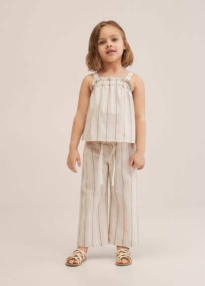 Jupe-culotte rayures