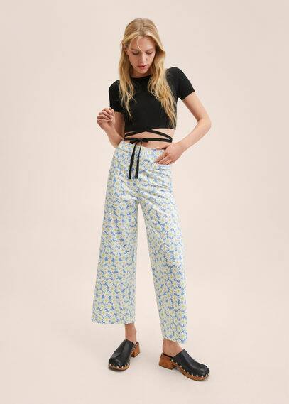 Pantaloni culotte stampati
