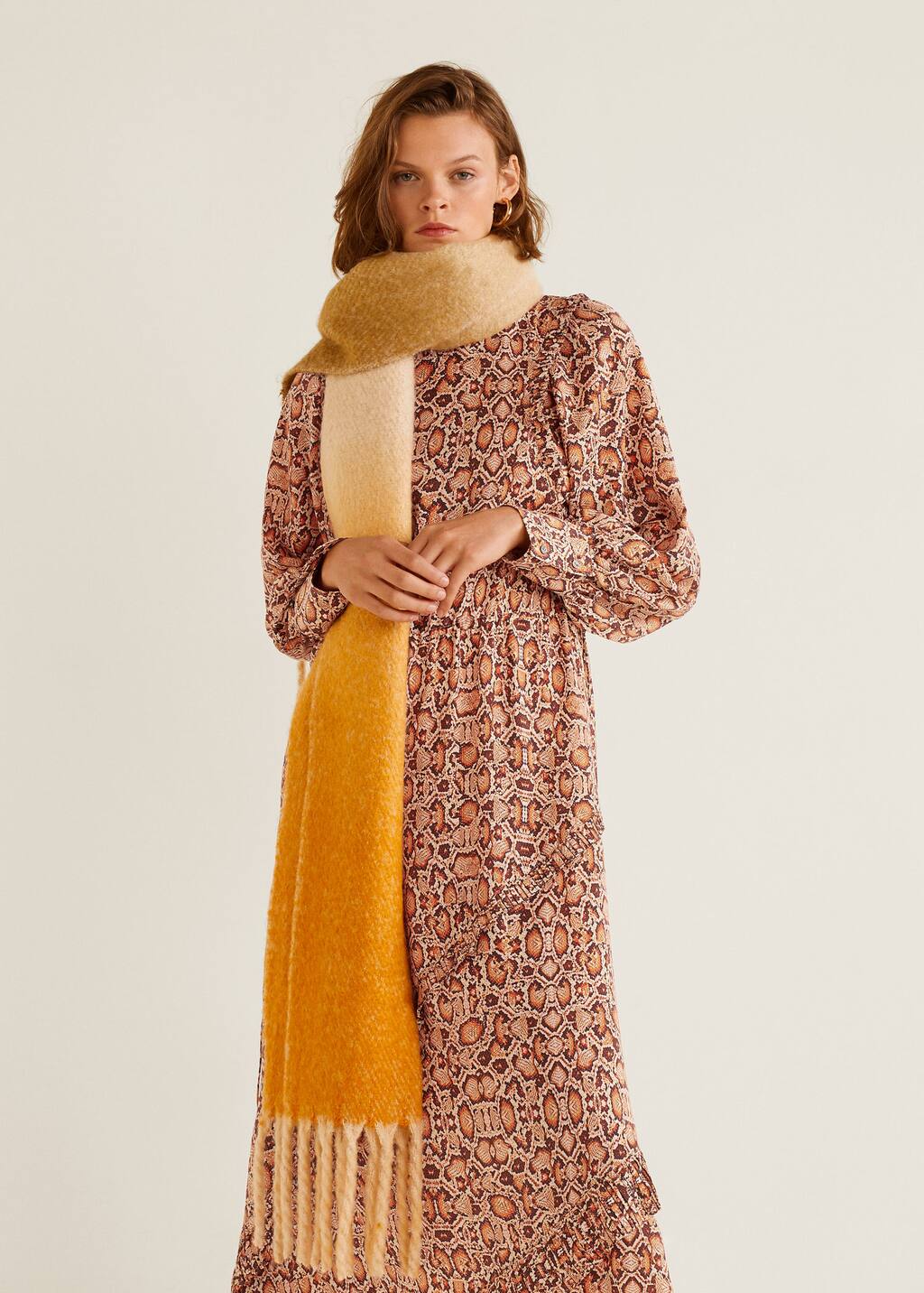 robe imprimé serpent mango