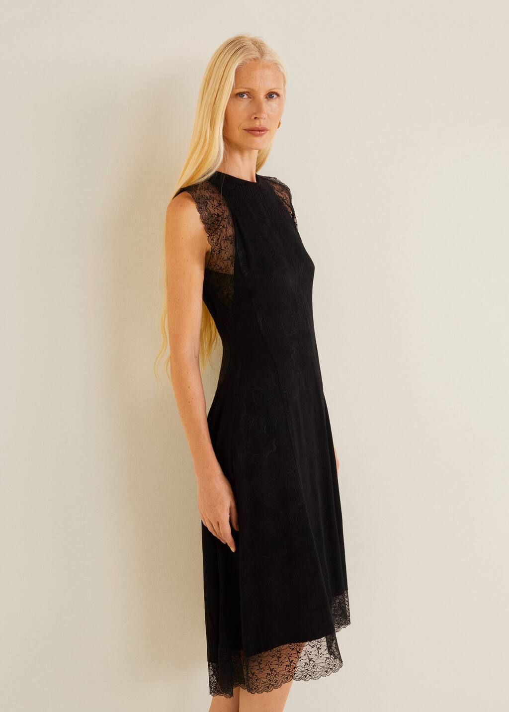 mango jacquard dress