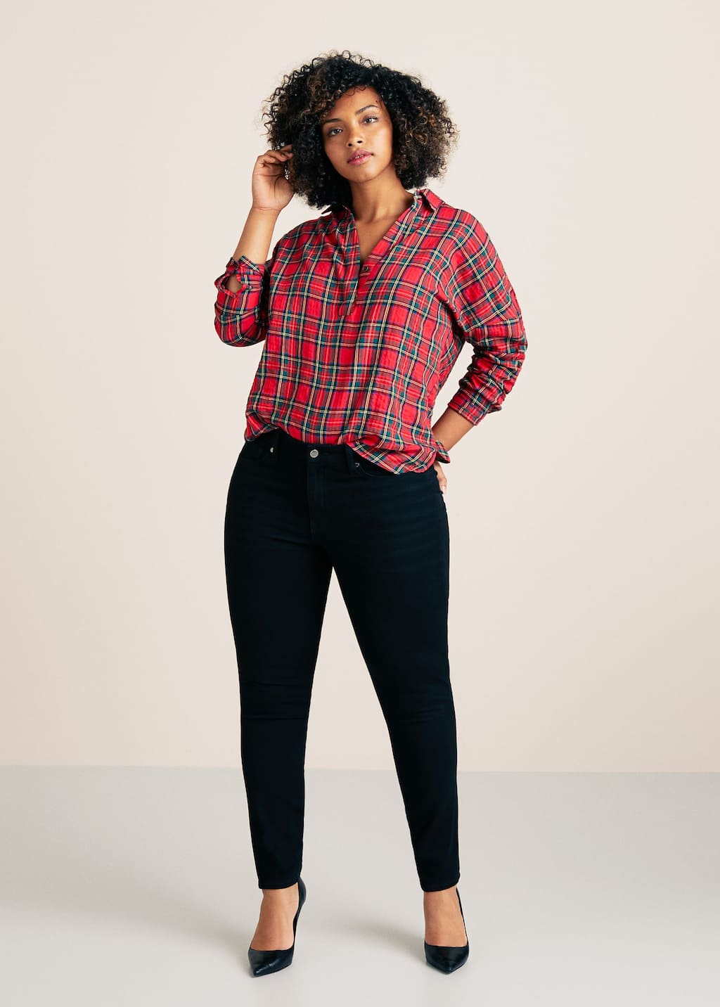 Rutete bluse i bomull Skjorter Store størrelser | OUTLET Norge Rutete bluse i bomull Skjorter Store størrelser | OUTLET Norge